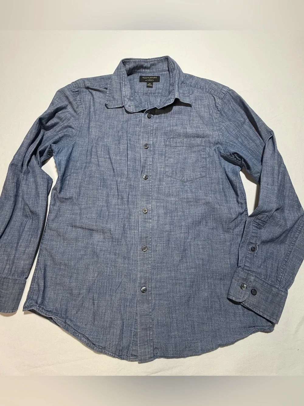 Banana Republic Soft Wash Slim Fit Chambray Button-Down Shirt